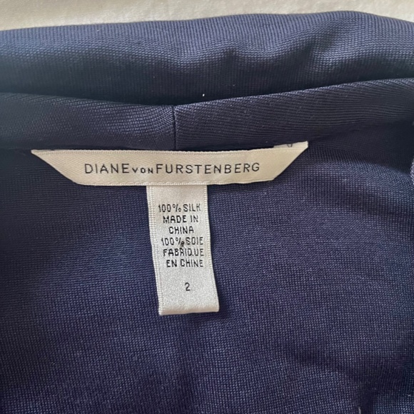 DIANE von FURSTENBURG "HANE" COLORBLOCK DRESS -sz 2 DvF - Picture 2 of 4